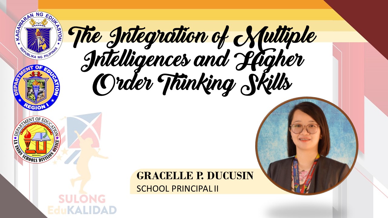 The Integration of Multiple Intelligences and Higher Order Thinking Skills copy 1