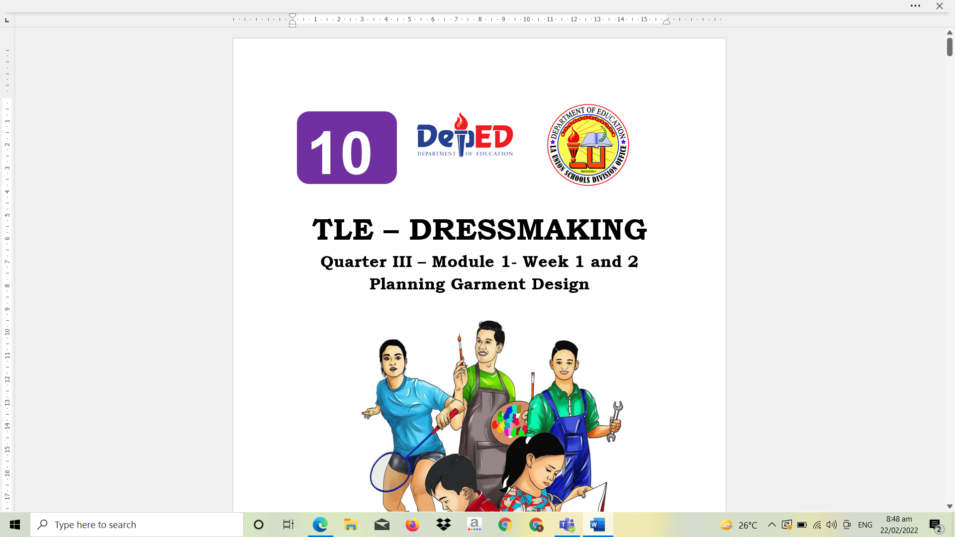 Grade 10 -TLE(Dressmaking)Q3-M1