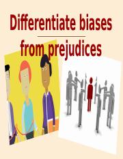 English 9: Quarter 3- Module 1: Differentiating Biases from Prejudices