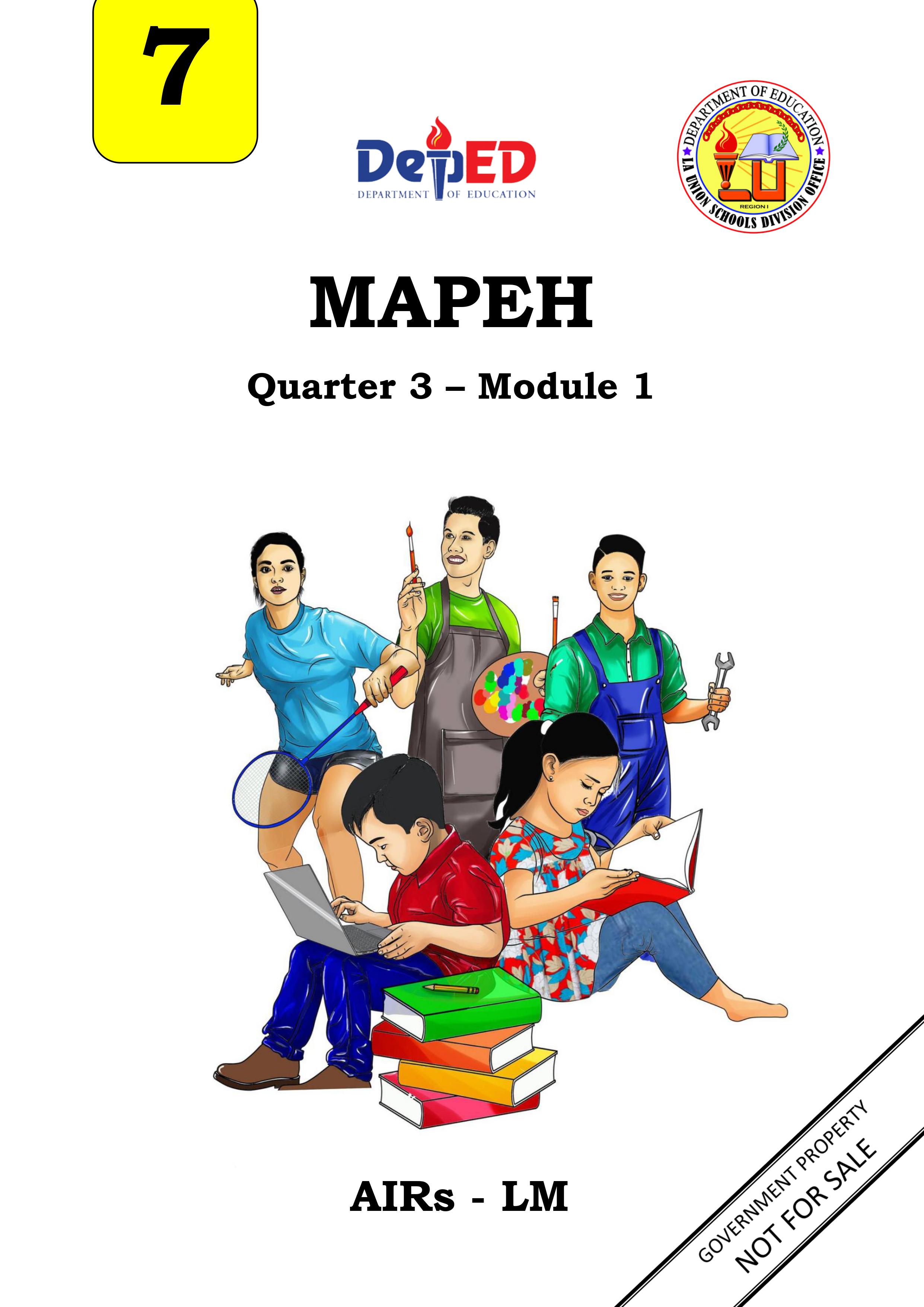 MAPEH 7 3RD QUARTER