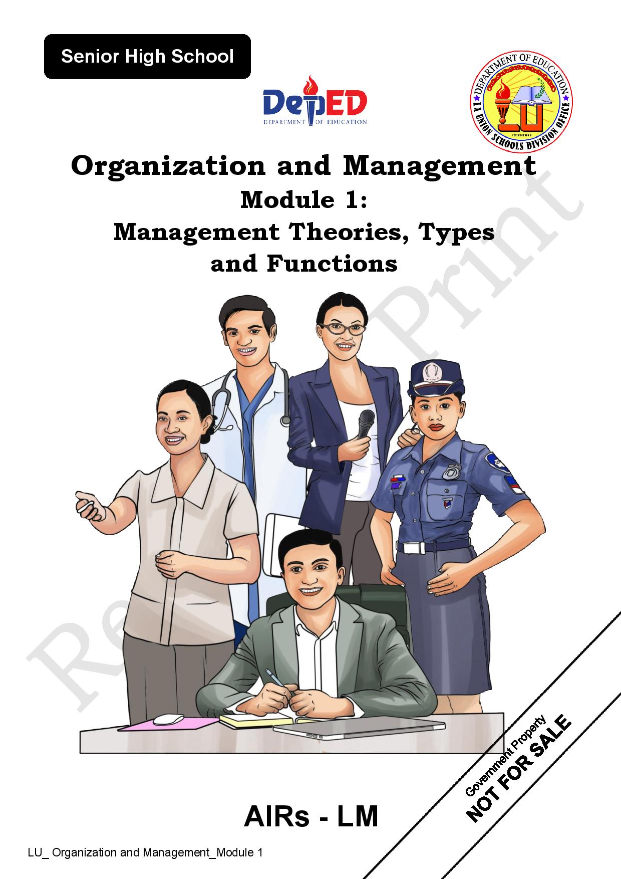 Organization and Management