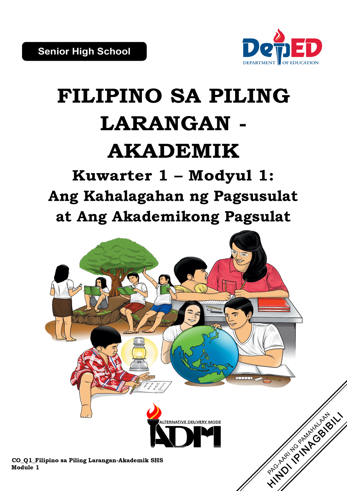 FILIPINO 12- PAGSULAT SA PILING LARANG- AKADEMIK