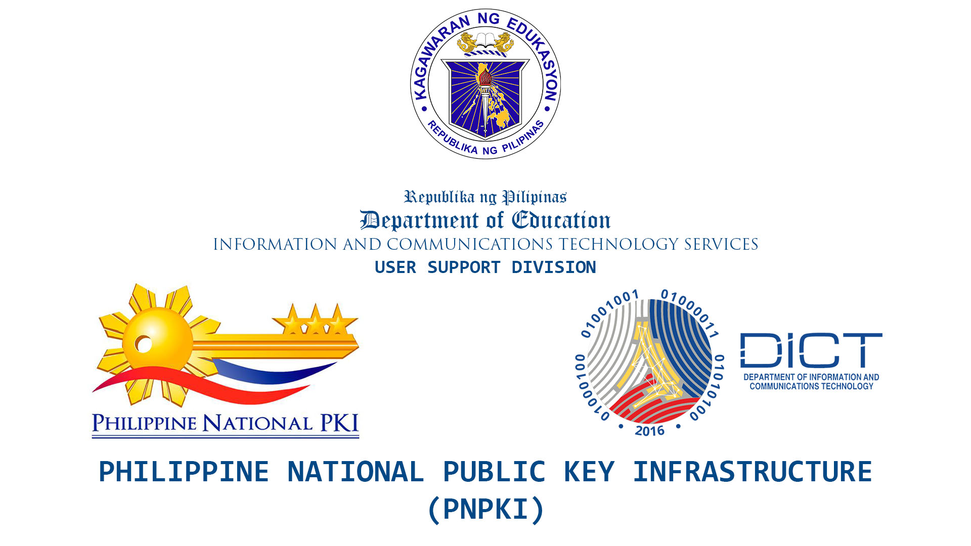 Facility for the Submission of the Application Requirement for the PNPKI Digital Certificate of DepEd Personnel in the Field Offices 