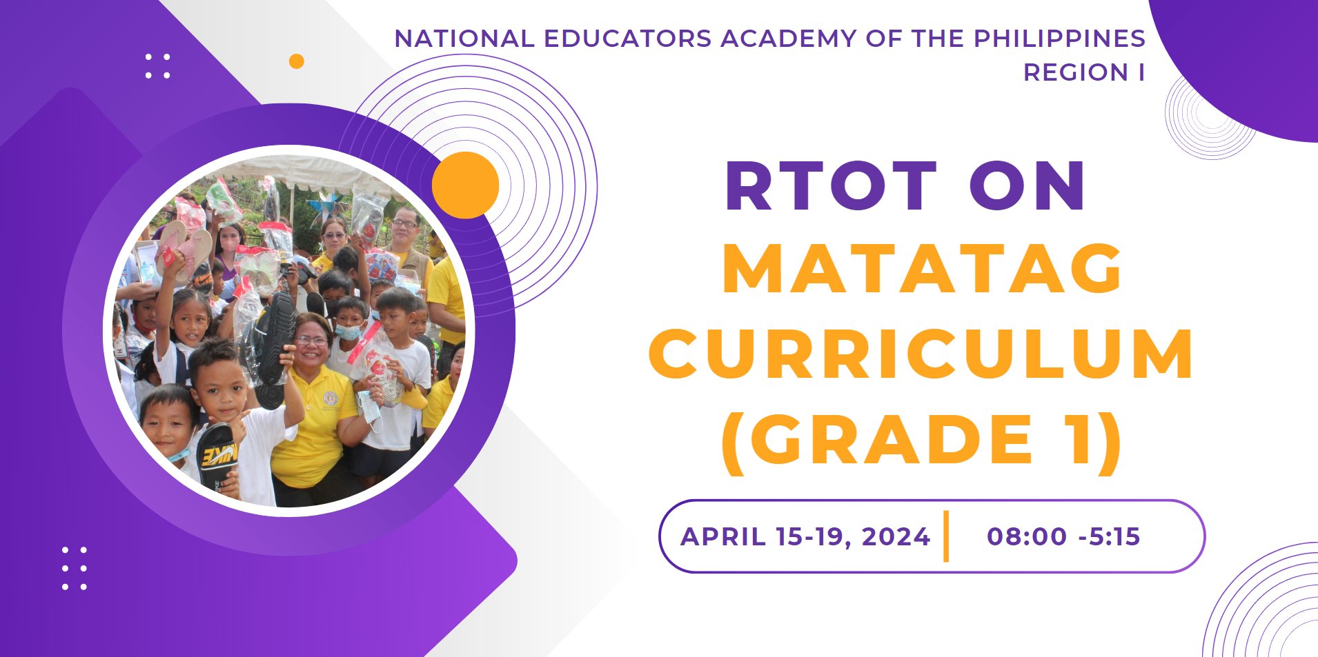 Regional Training of Division Trainers and School Leaders on the MATATAG Curriculum (Grade 1)