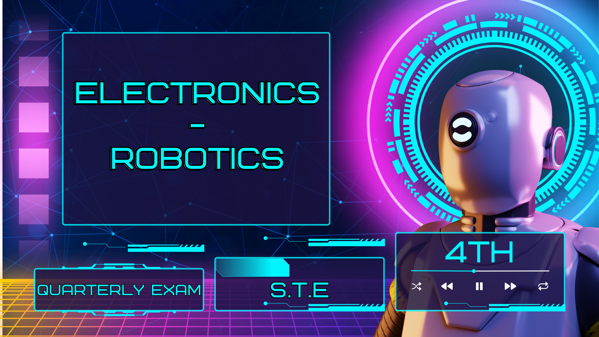 321010  - STE 10 - ELECTRONICS/ROBOTICS QUARTERLY EXAM